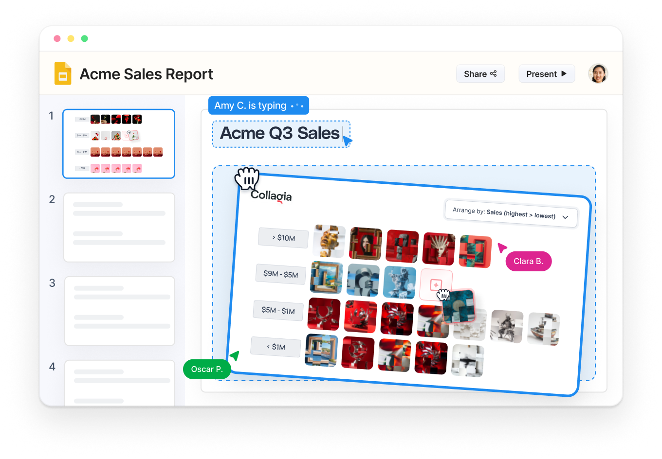 Auto-generate presentations to share with others