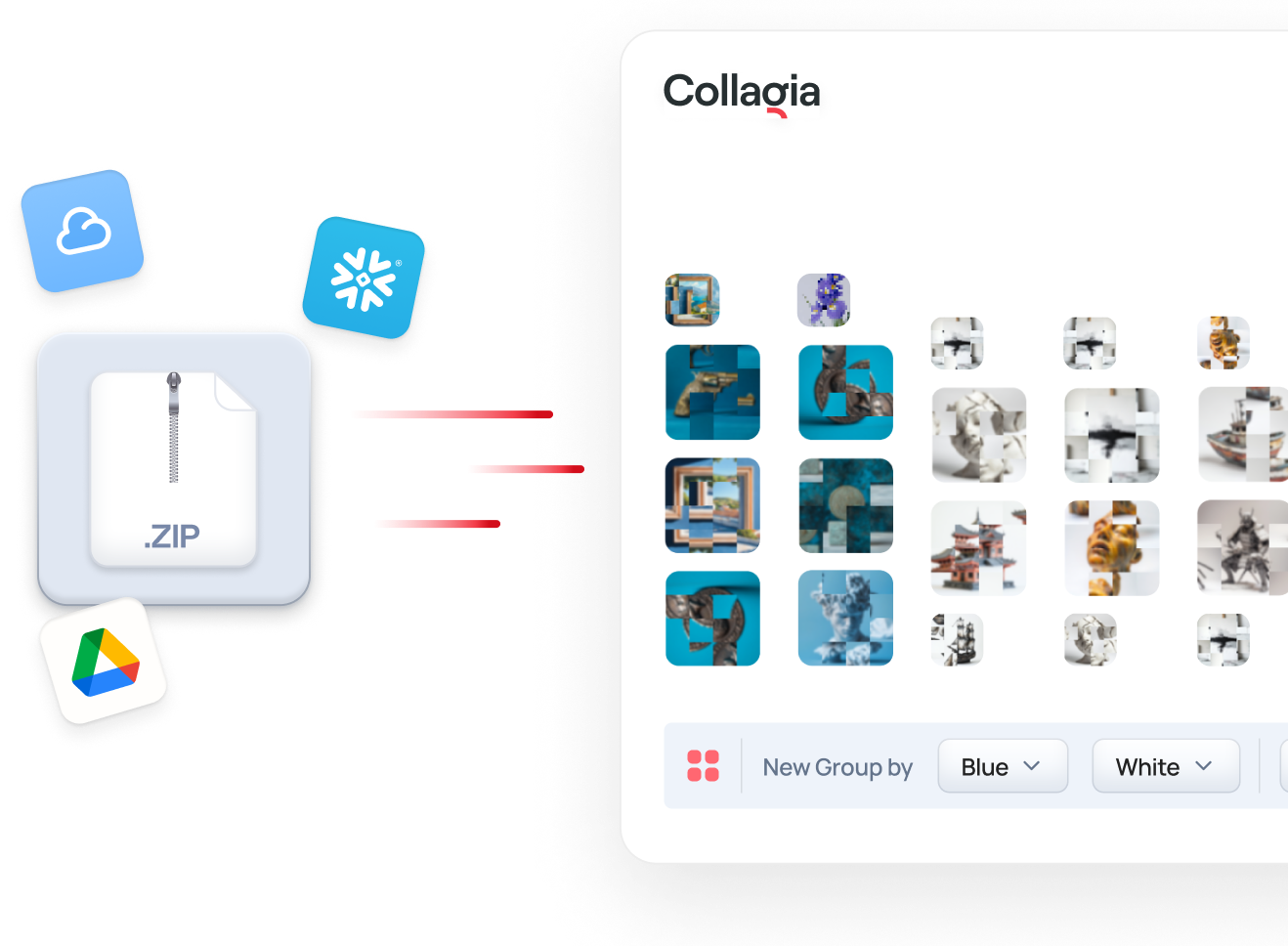 Collagia unifies your data platforms and image respositories